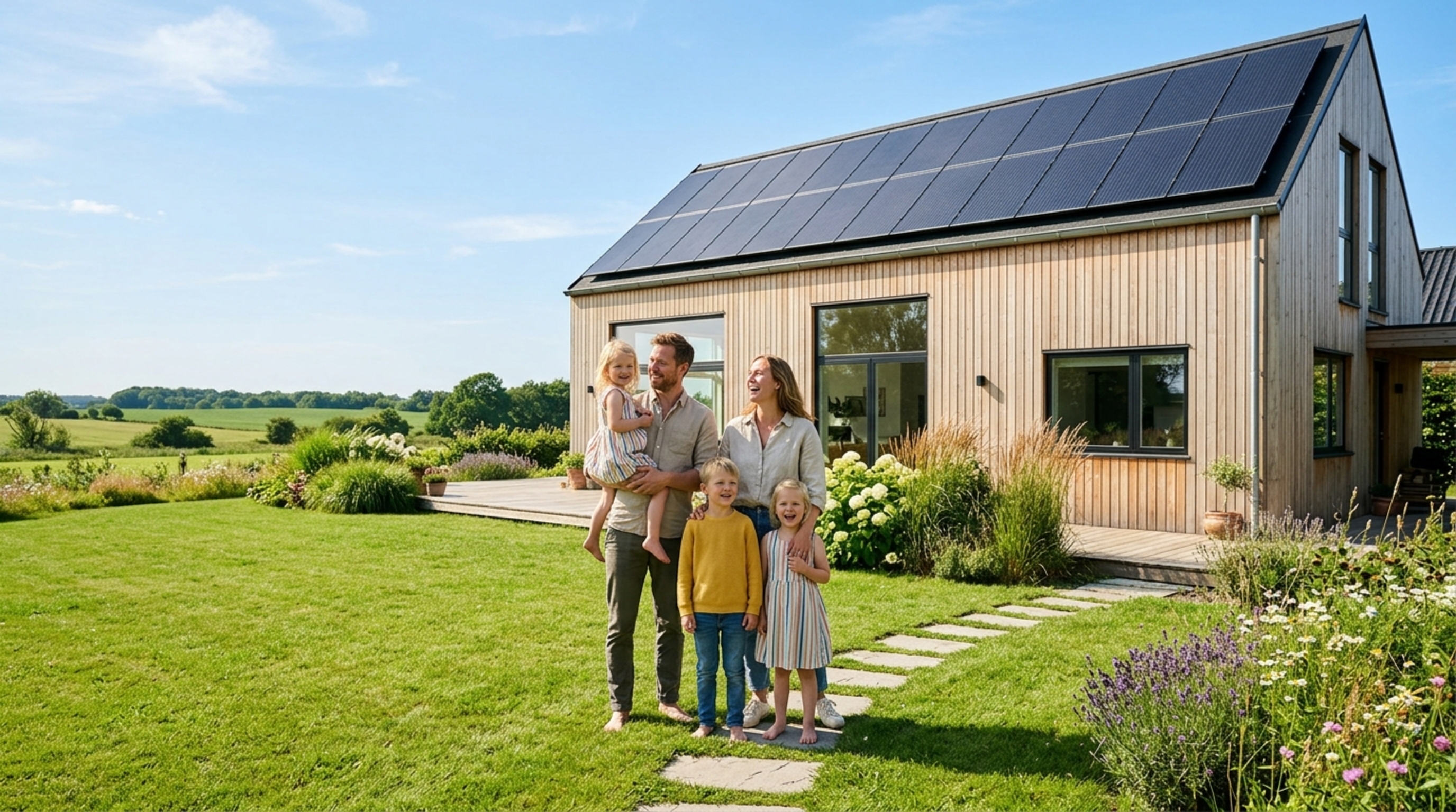 Så meget CO2 sparer en solcellefamilie – tallene bag det grønne valg